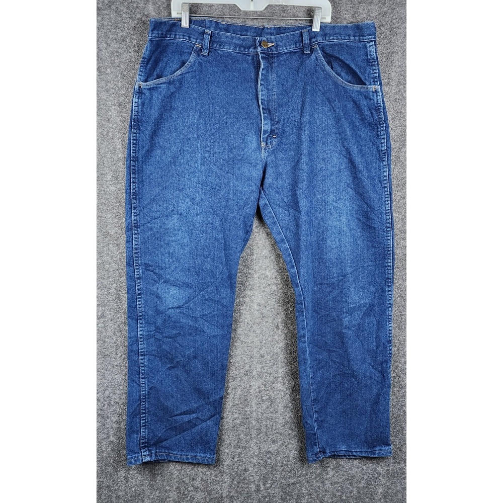 Wrangler Regular Fit Jeans Mens 40x29 Blue Authentic Denim 85900DW